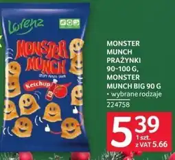 Selgros Chipsy Monster Munch 90-100 g, Monster Munch Big 90 g wybrane rodzaje oferta