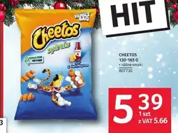 Selgros Chipsy Cheetos Spirals 130-165 g różne smaki oferta