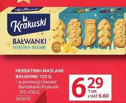 Selgros Herbatniki Maślane Bałwanki 125 g w promocji również baranek z lukru krakuski oferta