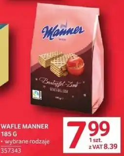 Selgros Wafelki Manner 185 g różne rodzaje oferta