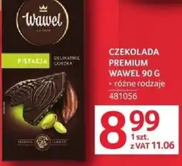 Selgros Czekolada Premium Wawel 90 g różne rodzaje oferta