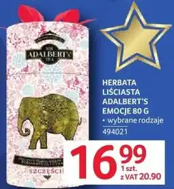 Selgros Herbata Liściasta Adalbert's Emocje 80 g wybrane rodzaje oferta