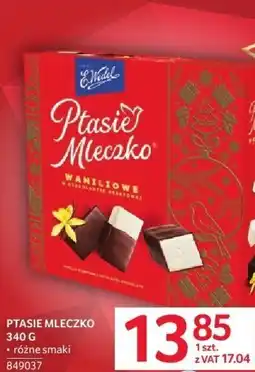 Selgros Czekolada Ptasie Mleczko Waniliowe 340 g różne smaki E. Wedel oferta