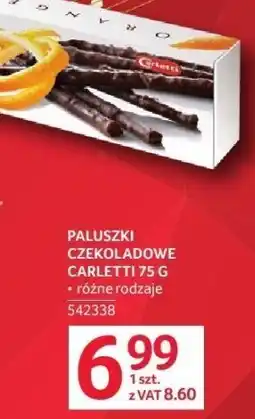 Selgros Paluszki czekoladowe Carletti różne rodzaje oferta