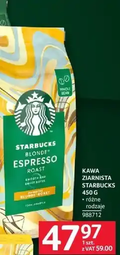 Selgros Kawa ziarnista Starbucks Blonde Espresso Roast 450g oferta