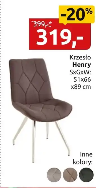 Krzesło Henry
