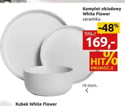 Black Red White Komplet naczyń obiadowych White Flower's oferta