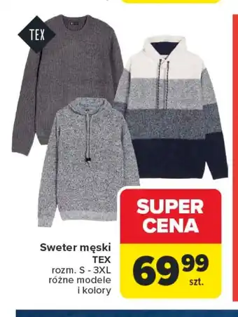Carrefour Sweter męski TEX oferta