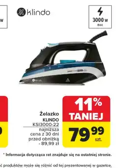 Carrefour Żelazko Klindo oferta