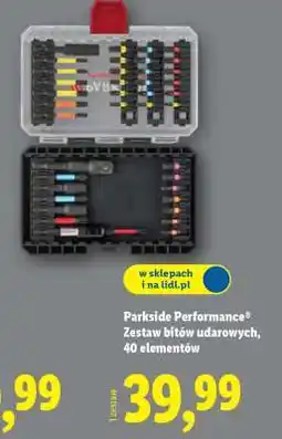 Lidl Parkside Performance Zestaw bitów udarowych, 40 elementów oferta