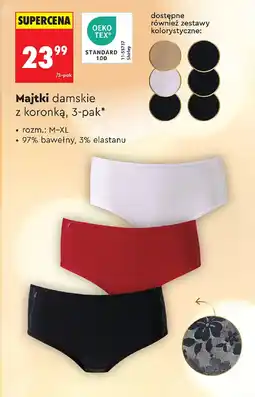Biedronka Majtki damskie z koronką oferta