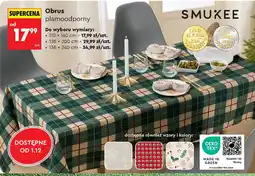 Biedronka SMUKEE Obrus plamoodporny oferta