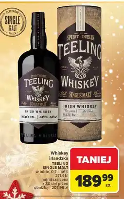 Carrefour Whiskey Teeling Irish Single Malt oferta