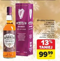 Carrefour Whisky karton O'neill's oferta