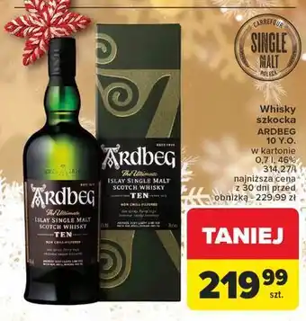 Carrefour Whisky karton Ardbeg 10 Years Old oferta