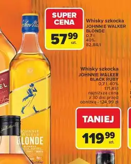 Carrefour Whisky Johnnie Walker Blonde oferta