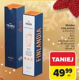Carrefour Wódka + kartonik Finlandia Vodka Of Finland oferta