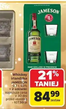 Carrefour Whiskey + 2 szklanki Jameson oferta