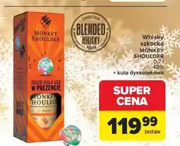 Carrefour Whisky + kula dyskotekowa Monkey Shoulder oferta