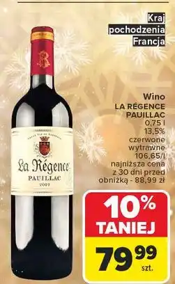 Carrefour Wino La Regence Pauillac oferta
