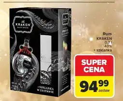 Carrefour Rum + szklanka The Kraken Black Spiced oferta