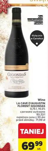 Carrefour Wino wytrawne La Cave D'augustin Florent Gigondas oferta