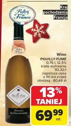 Carrefour Wino wytrawne Pouilly-Fuisse oferta