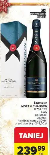 Carrefour Szampan karton demi sec Moet & Chandon oferta