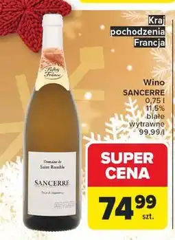 Carrefour Wino Sancerre oferta