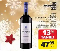 Carrefour Wino czerwone wytrawne Panul Cabernet Sauvignon oferta