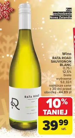 Carrefour Wino wytrawne sauvignon blanc Rata Road oferta