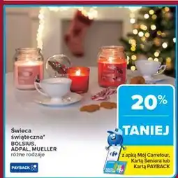 Carrefour Świeczka zapachowa w szkle Mueller Świece oferta