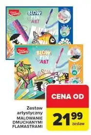 Carrefour Zestaw artystyczny malowanie dmuchanymi flamastrami oferta