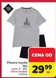 Carrefour Piżama męska s-3xl Tex oferta