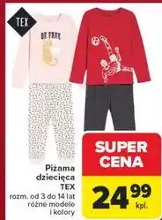 Carrefour Piżama dziecięca 3-14 lat Tex oferta