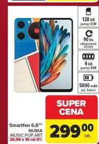 Carrefour Smartfon music 6.6'' Nubia oferta