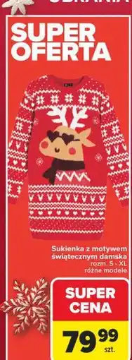 Carrefour Sukienka damska świąteczna oferta