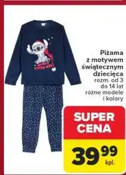Carrefour Piżama dziecięca świąteczna oferta