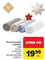 Carrefour Prześcieradło frotte z gumką 220 x 200 cm Tex oferta