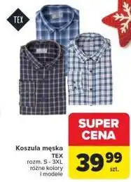 Carrefour Koszula męska s-3xl Tex oferta