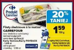 Carrefour Filety śledziowe a'la matjas Carrefour oferta