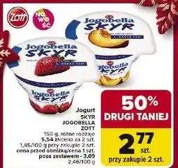 Carrefour Jogurt brzoskwiniowy Zott Jogobella Skyr oferta