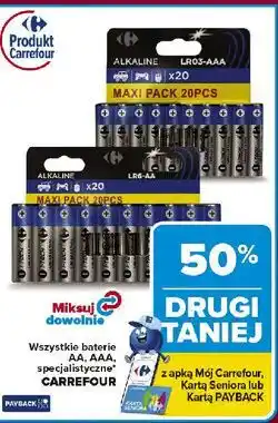 Carrefour Baterie alkaiczne aa Carrefour oferta