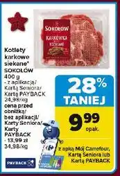 Carrefour Karkówka wieprzowa kotlety Sokołów oferta