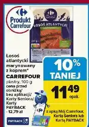 Carrefour Łosoś atlantycki wędzony Carrefour oferta
