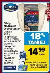 Carrefour Filety śledziowe w sosie śmietanowym Lisner oferta
