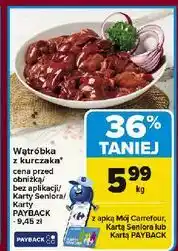 Carrefour Wątróbka z kurczaka oferta