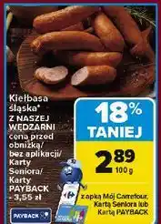 Carrefour Kiełbasa śląska Nasza Wędzarnia Carrefour oferta