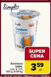 Carrefour Śmietana 12% Simpl oferta