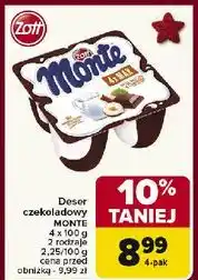 Carrefour Deser mleczno-czekoladowy z orzechami Zott Monte Max oferta